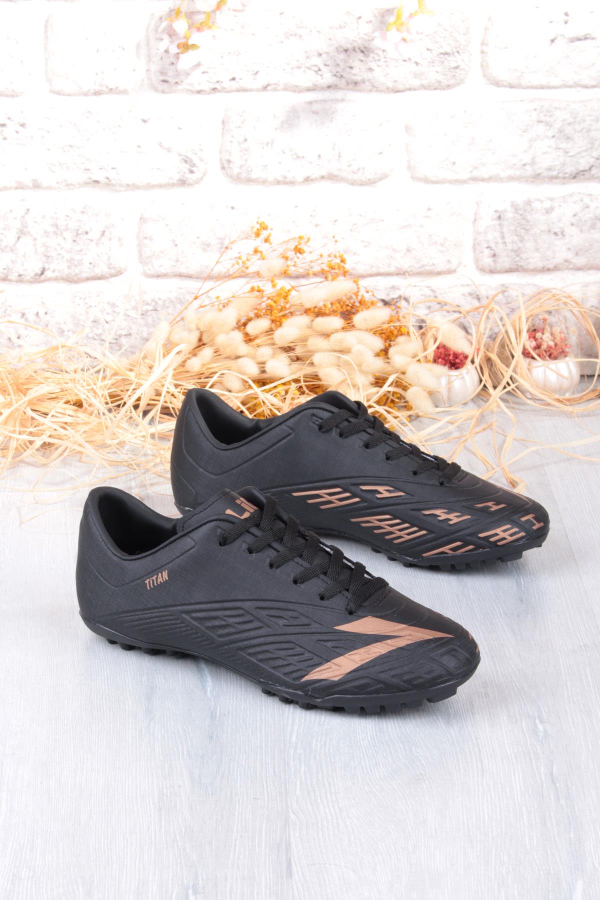 Titan Siyah Orjinal Ürün Çim Saha Halı Saha Erkek Futbol Ayakkabı - Görsel 5