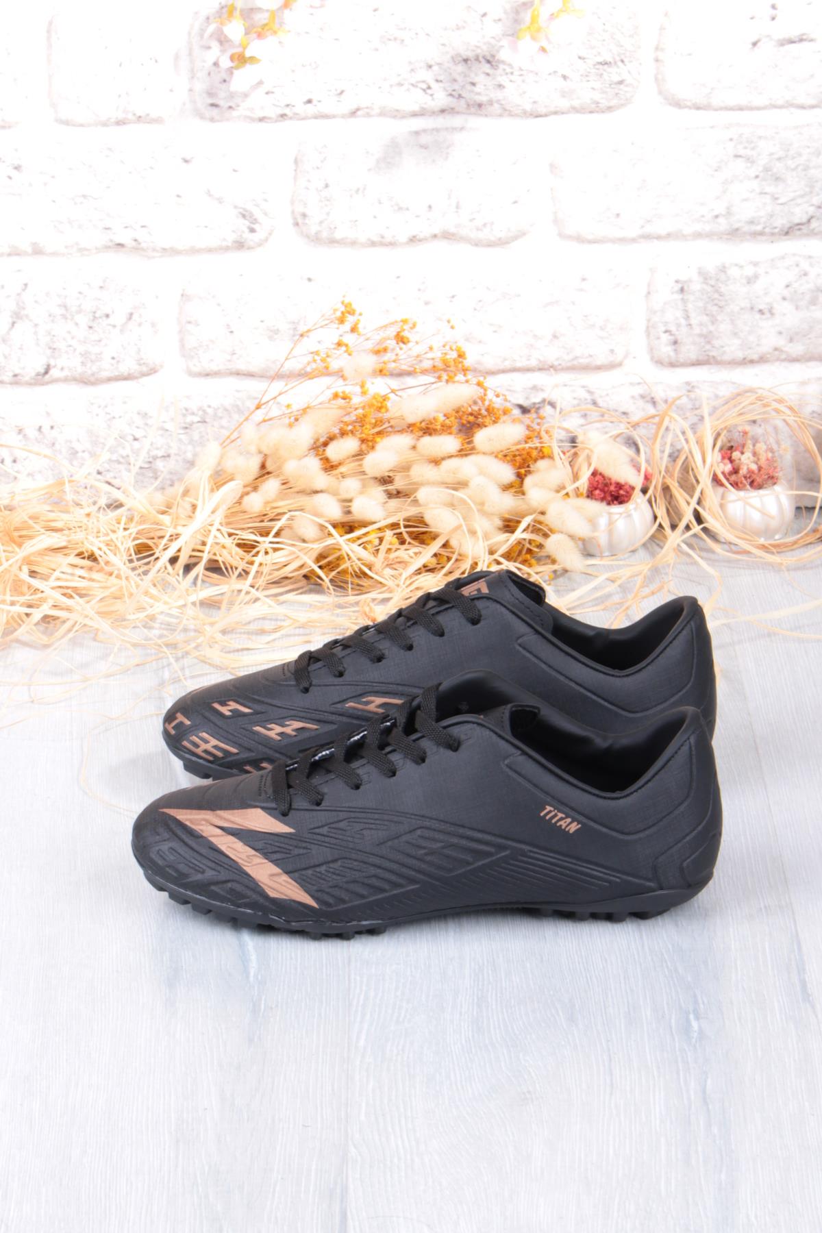 Titan Siyah Orjinal Ürün Çim Saha Halı Saha Erkek Futbol Ayakkabı - Görsel 8