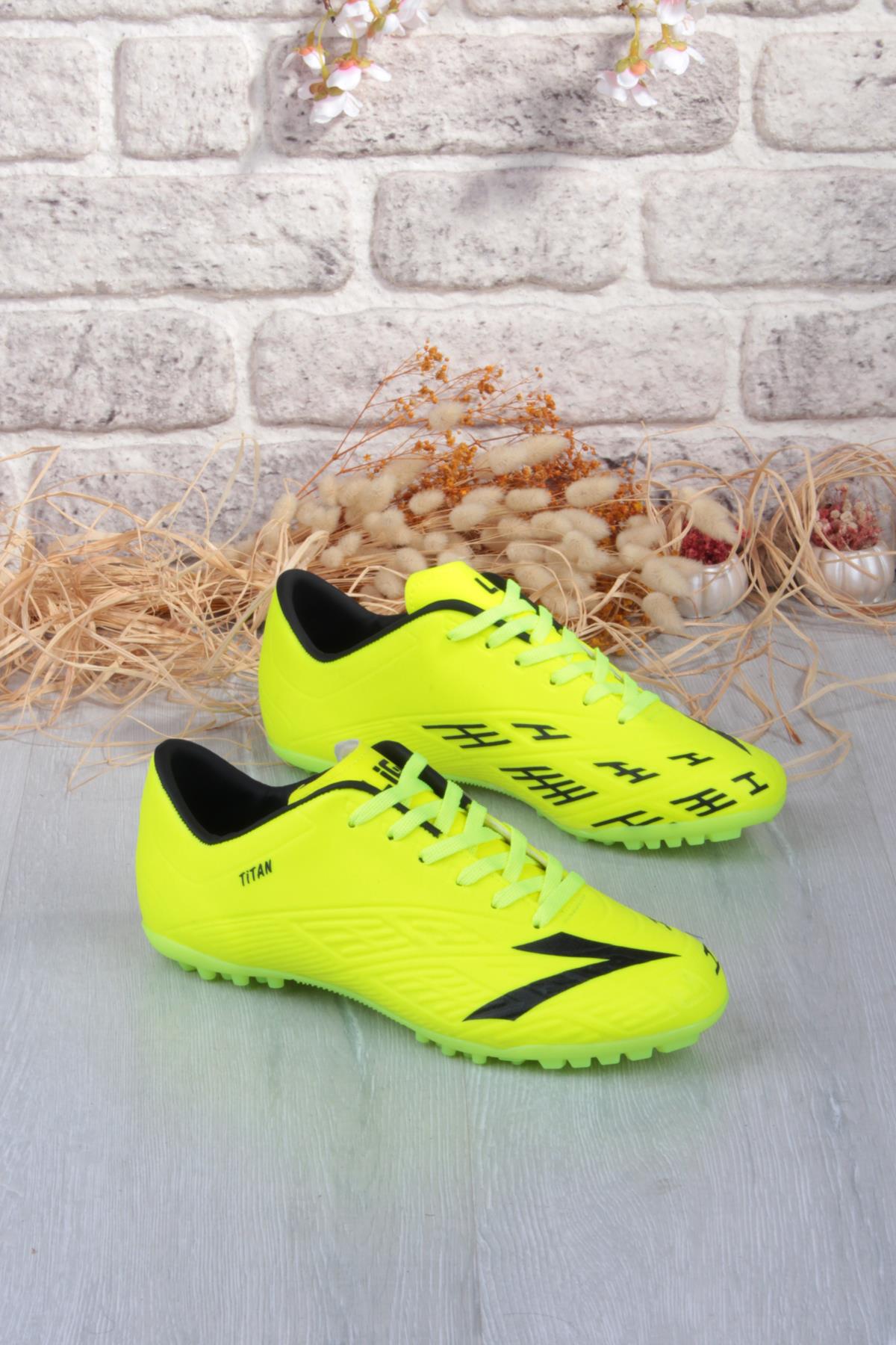 Titan Sarı Orjinal Ürün Çim Saha Halı Saha Erkek Futbol Ayakkabı - Görsel 6