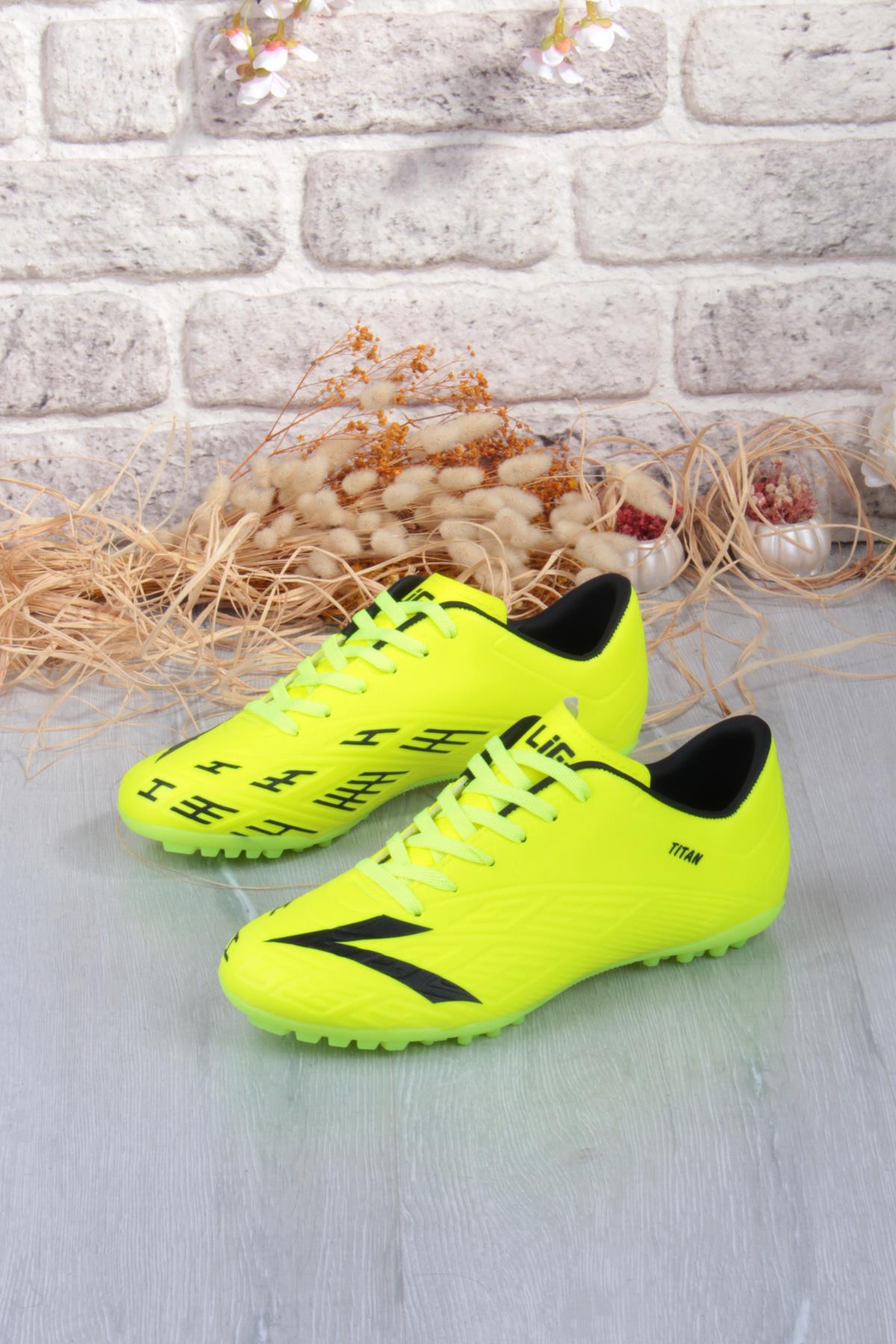 Titan Sarı Orjinal Ürün Çim Saha Halı Saha Erkek Futbol Ayakkabı - Görsel 7