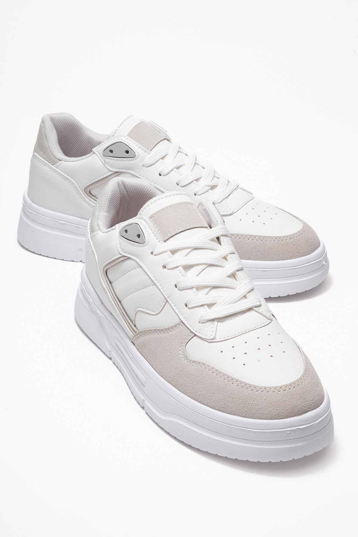 Bağcıklı Erkek Spor Ayakkabı BEYAZ BUZ - Görsel 2
