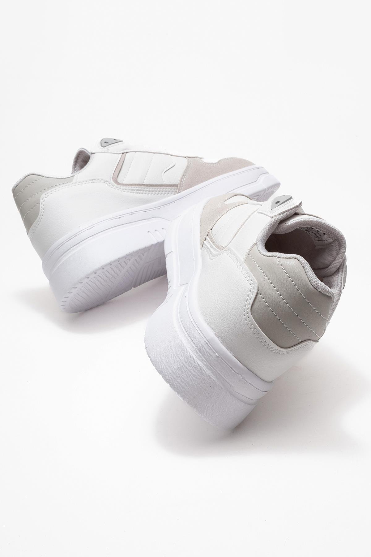Bağcıklı Erkek Spor Ayakkabı BEYAZ BUZ - Görsel 5