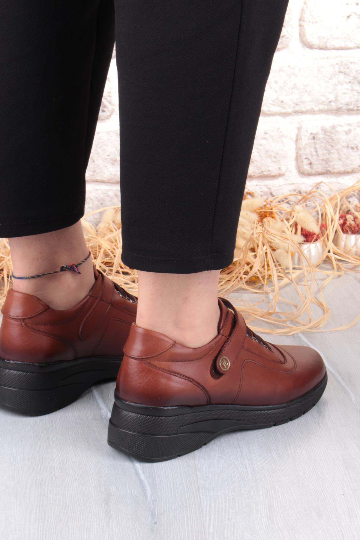 7313 Rahat Esnek Kaymaz Taban Hakiki Deri Kadın Ayakkabı - Görsel 6
