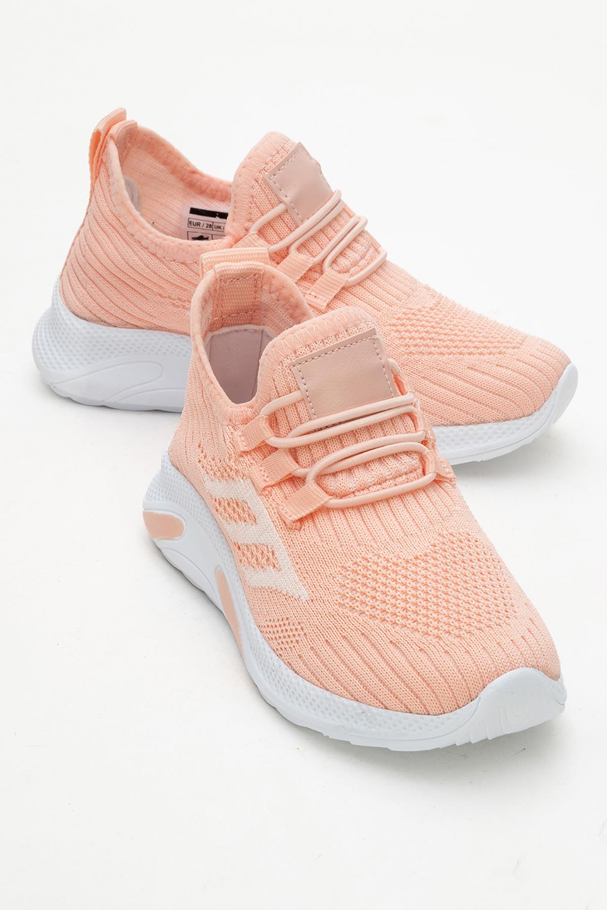 Triko Çocuk Spor Ayakkabı 31-35 PUDRA - Görsel 2