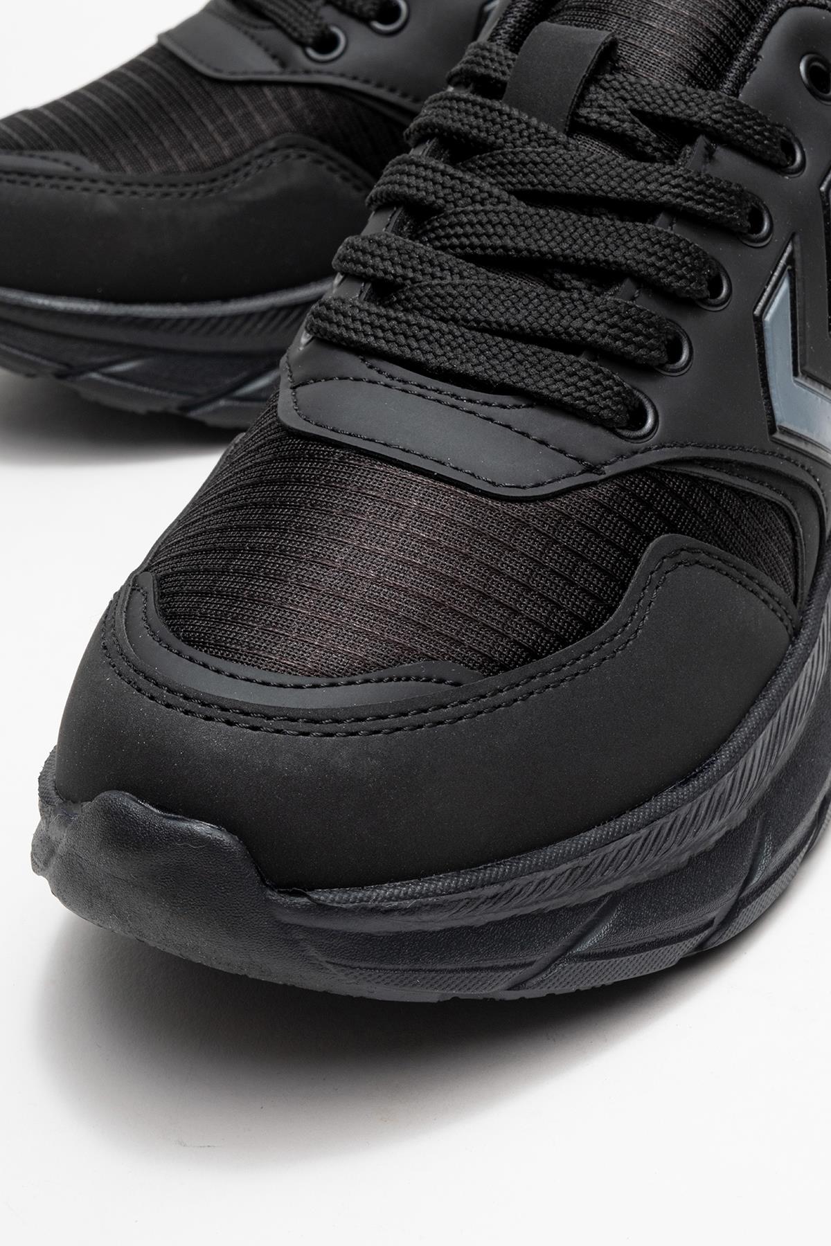 Bağcıklı Erkek Spor Ayakkabı SİYAH FÜME - Görsel 4