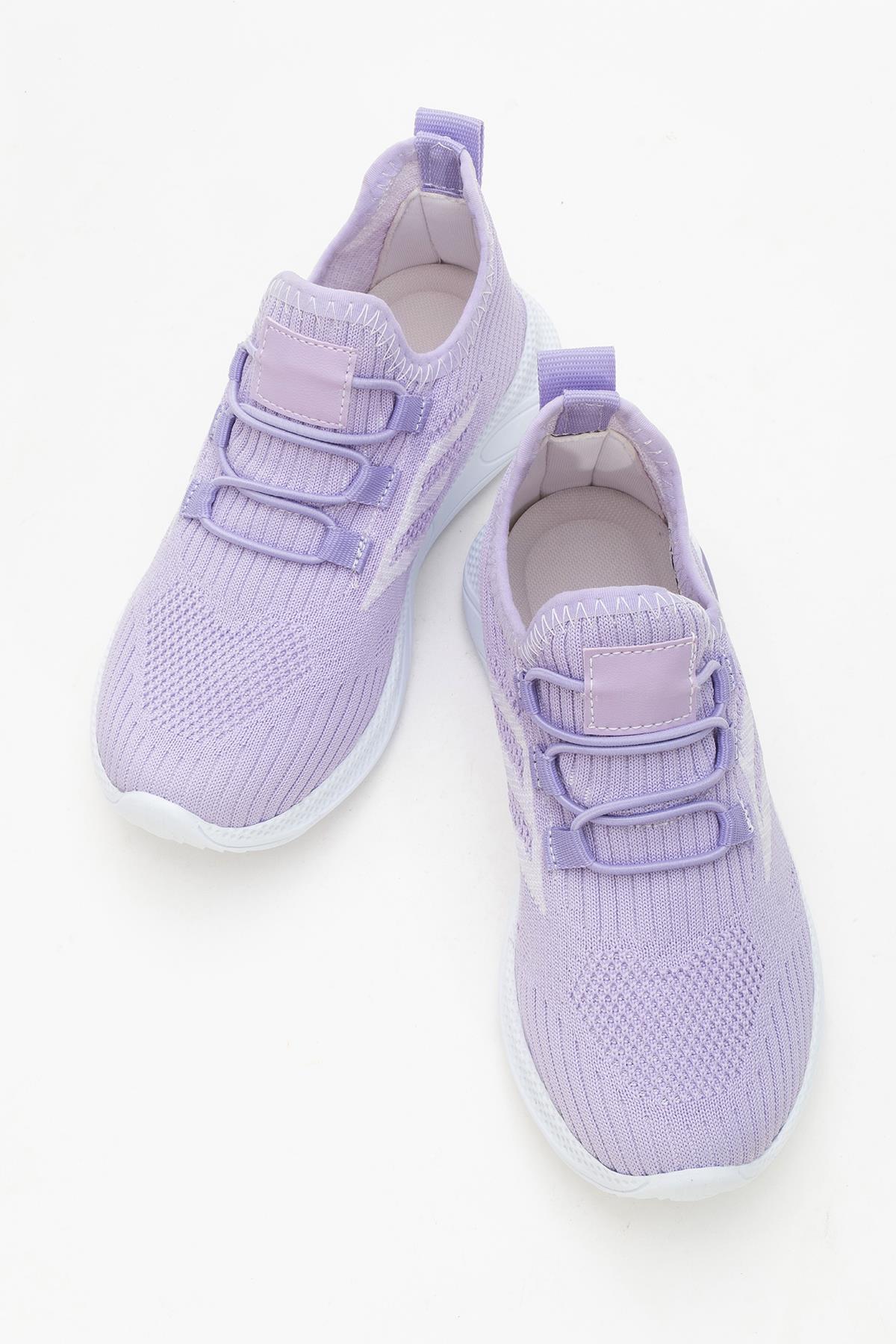 Triko Çocuk Spor Ayakkabı 31-35 LİLA - Görsel 6