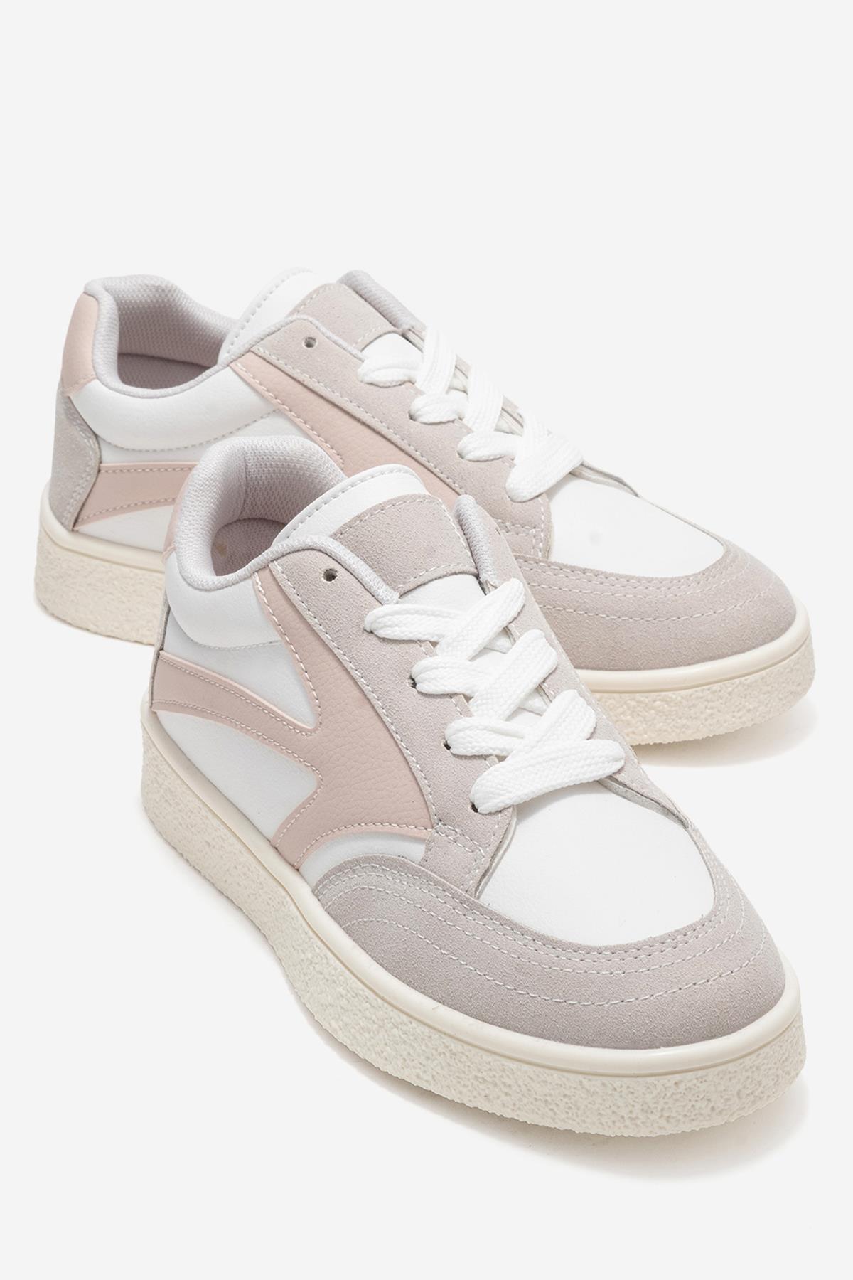 Kadın Anorak Spor Ayakkabı BEYAZ PEMBE - Görsel 2