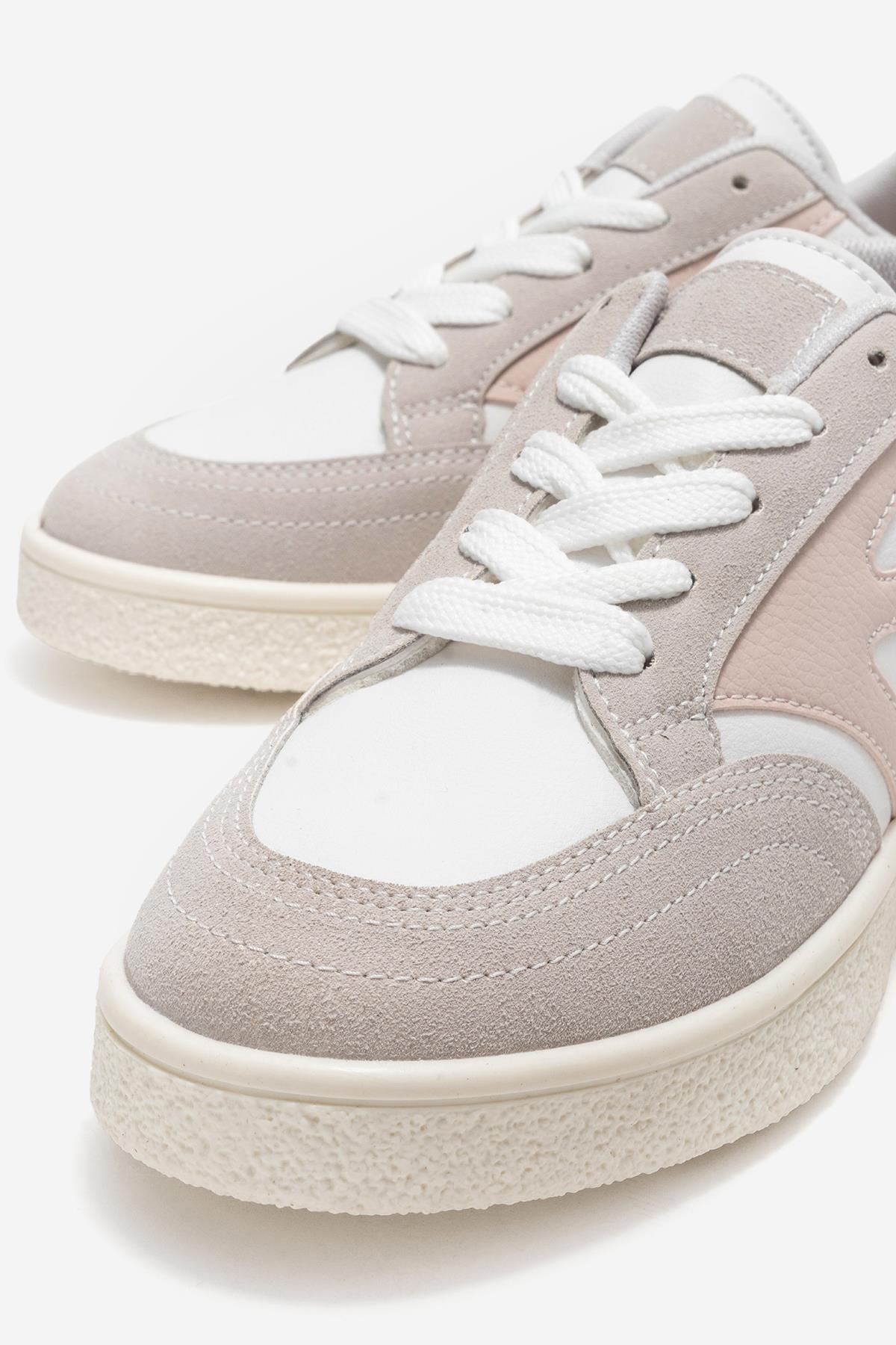 Kadın Anorak Spor Ayakkabı BEYAZ PEMBE - Görsel 4