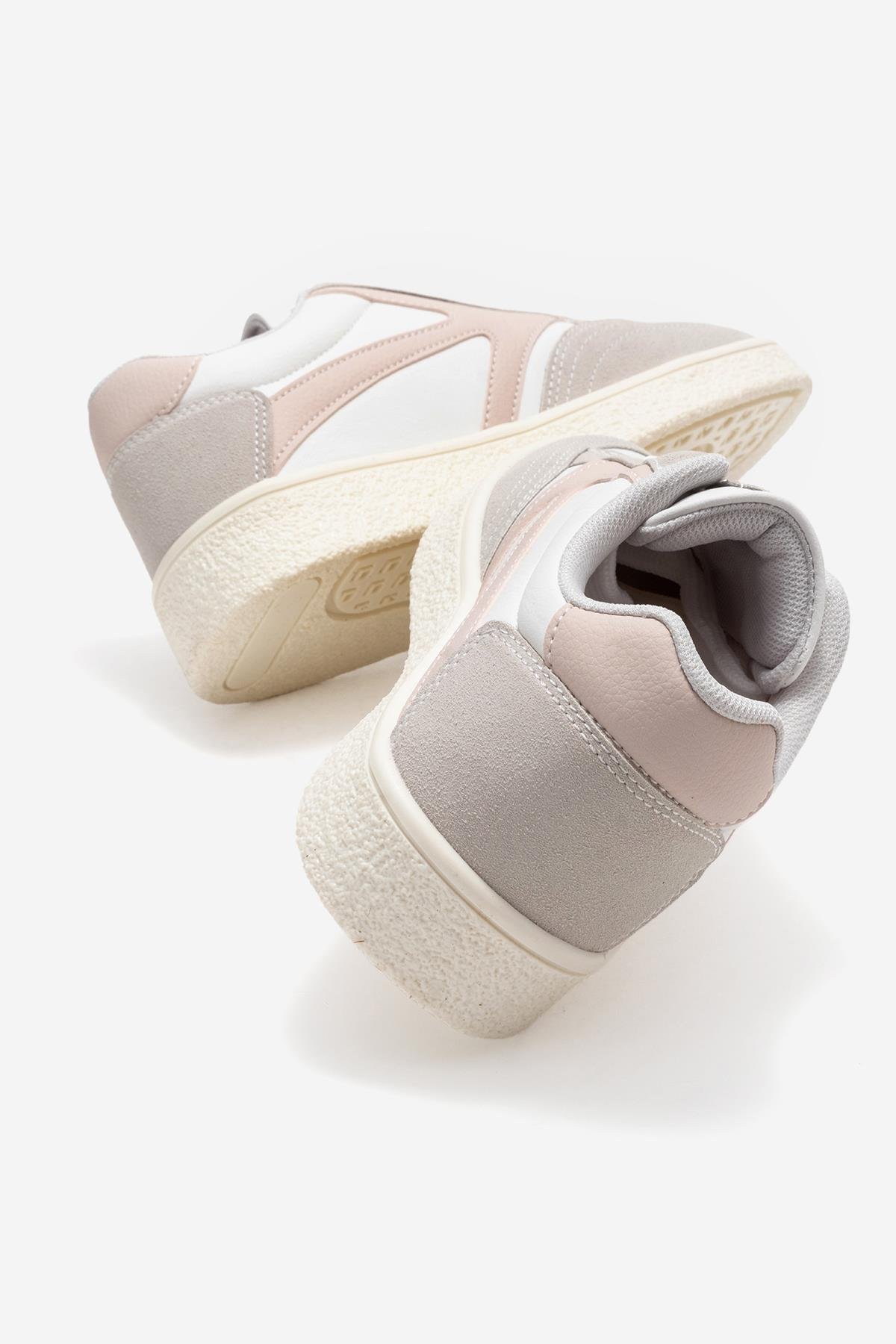 Kadın Anorak Spor Ayakkabı BEYAZ PEMBE - Görsel 5