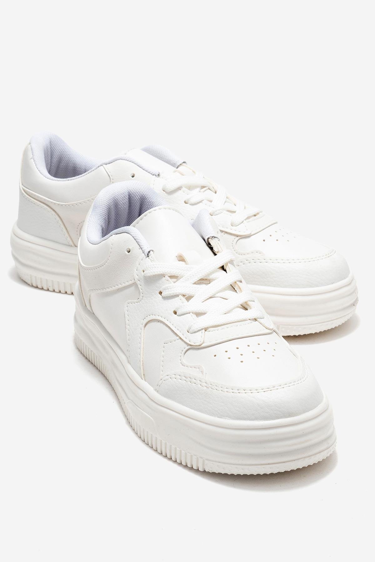 Kadın Spor Ayakkabı BEYAZ BEYAZ - Görsel 2