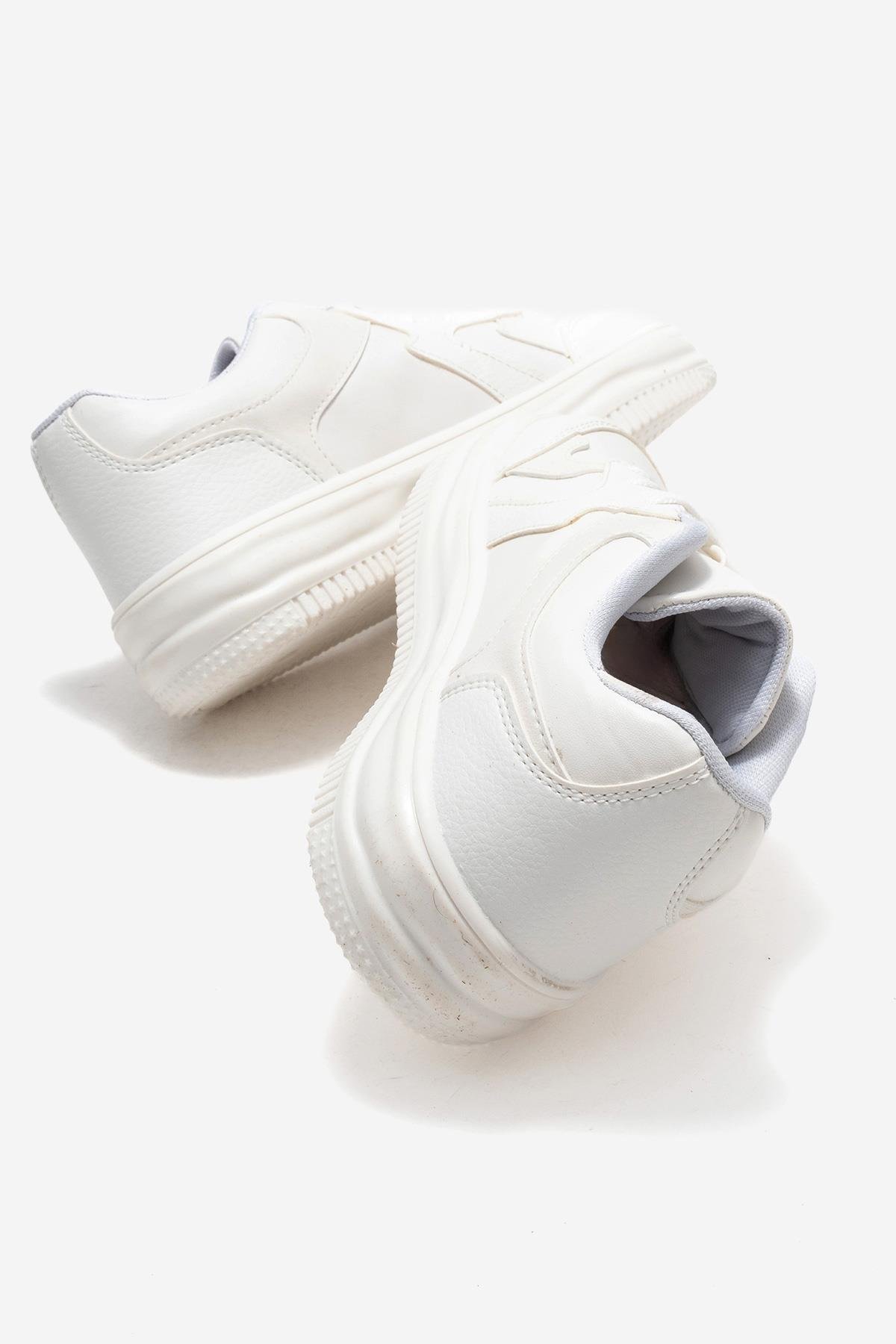 Kadın Spor Ayakkabı BEYAZ BEYAZ - Görsel 5