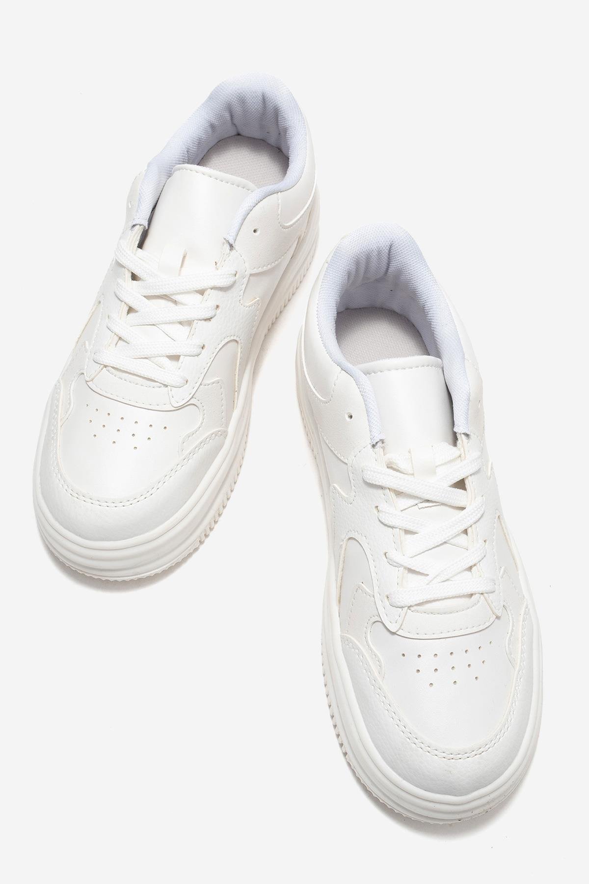 Kadın Spor Ayakkabı BEYAZ BEYAZ - Görsel 6