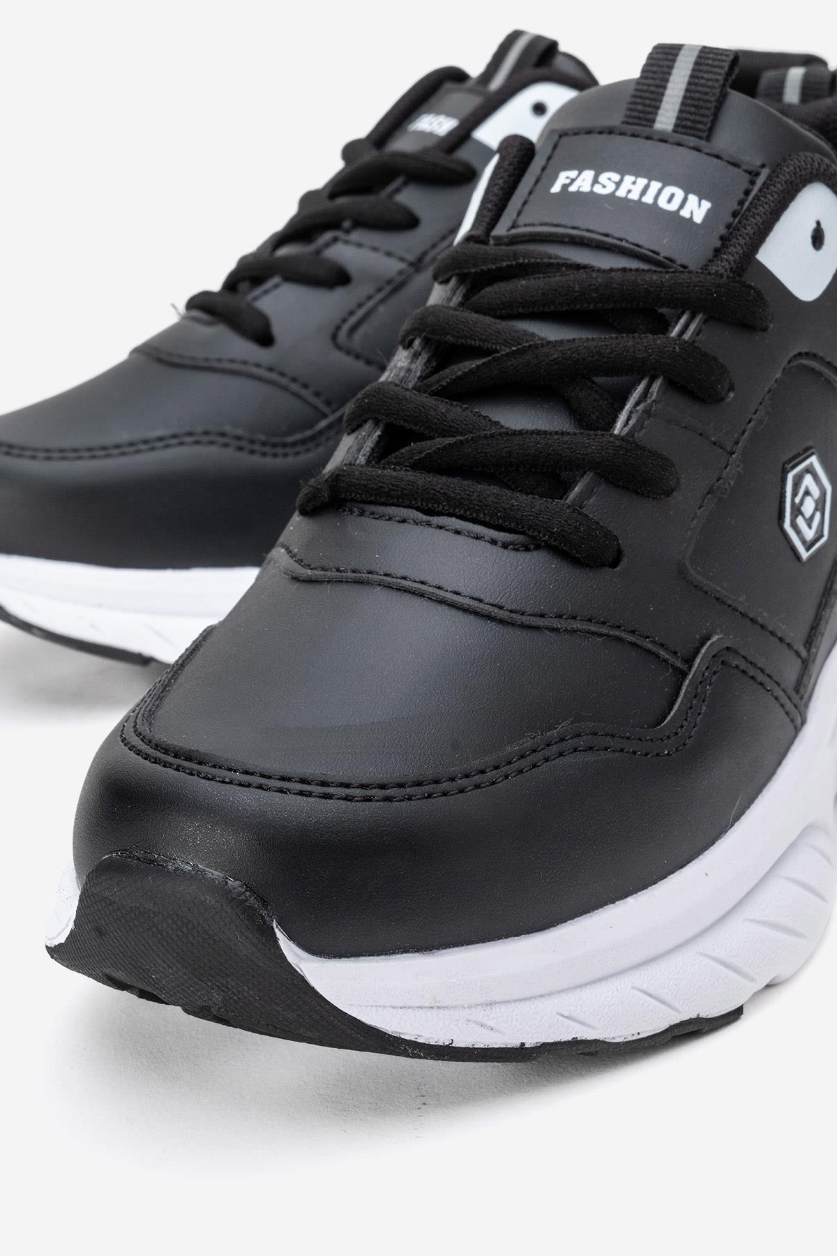 Kadın Spor Ayakkabı; SİYAH BEYAZ - Görsel 4