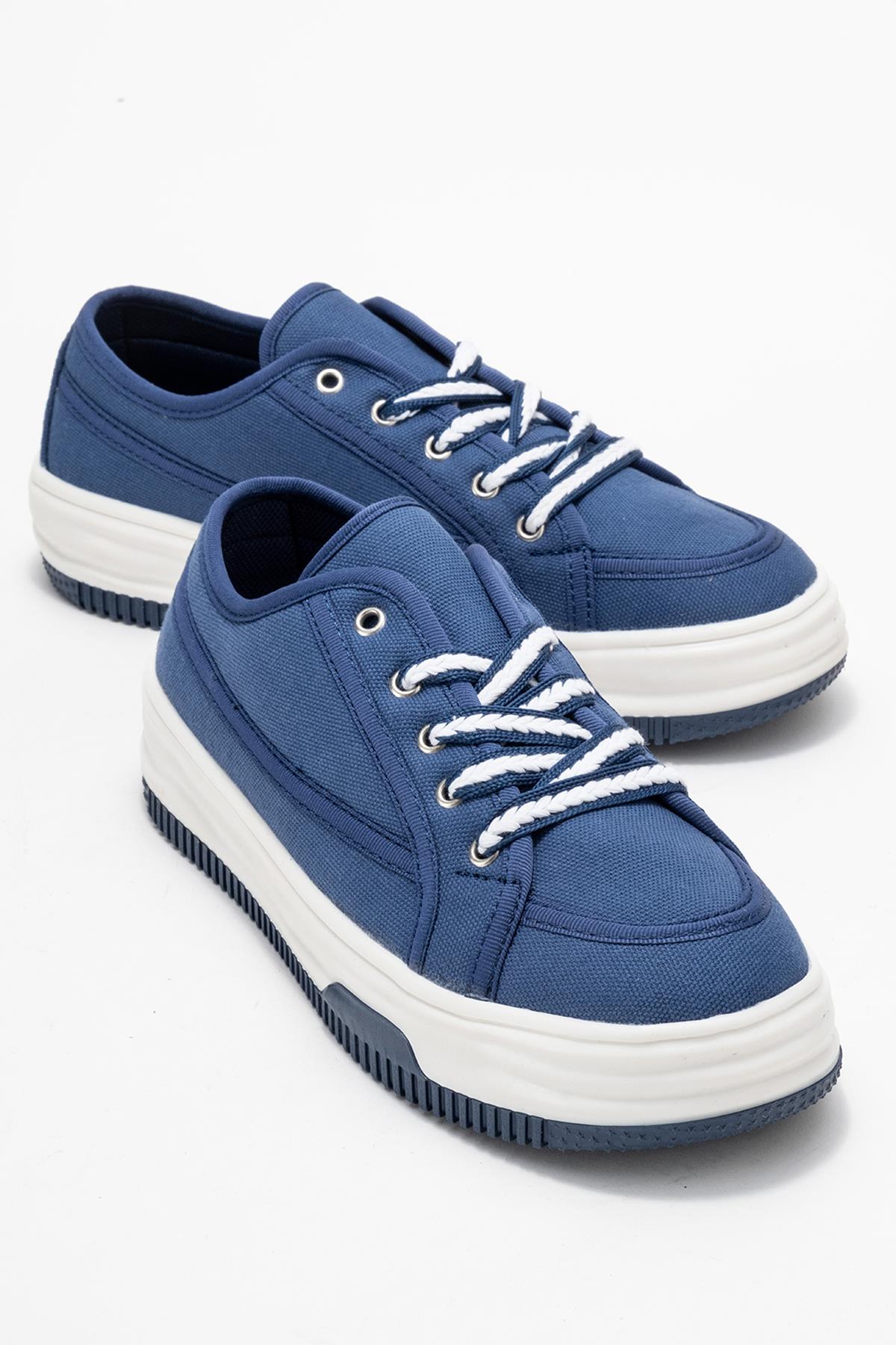 Keten Kadın Spor Ayakkabı LACİ BEYAZ - Görsel 2