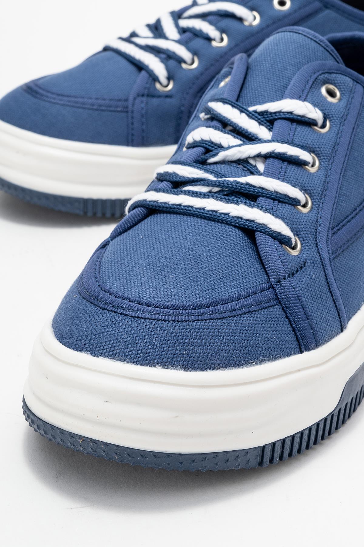 Keten Kadın Spor Ayakkabı LACİ BEYAZ - Görsel 4