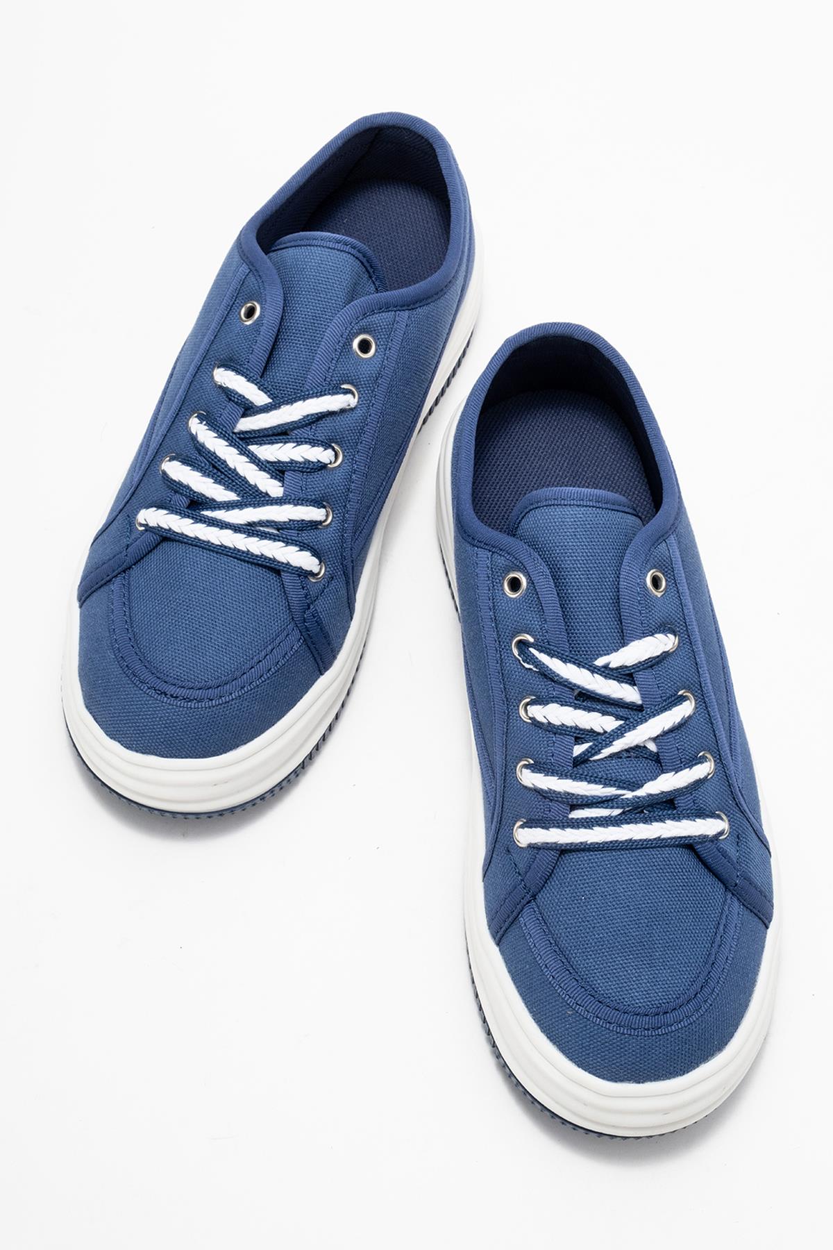 Keten Kadın Spor Ayakkabı LACİ BEYAZ - Görsel 7