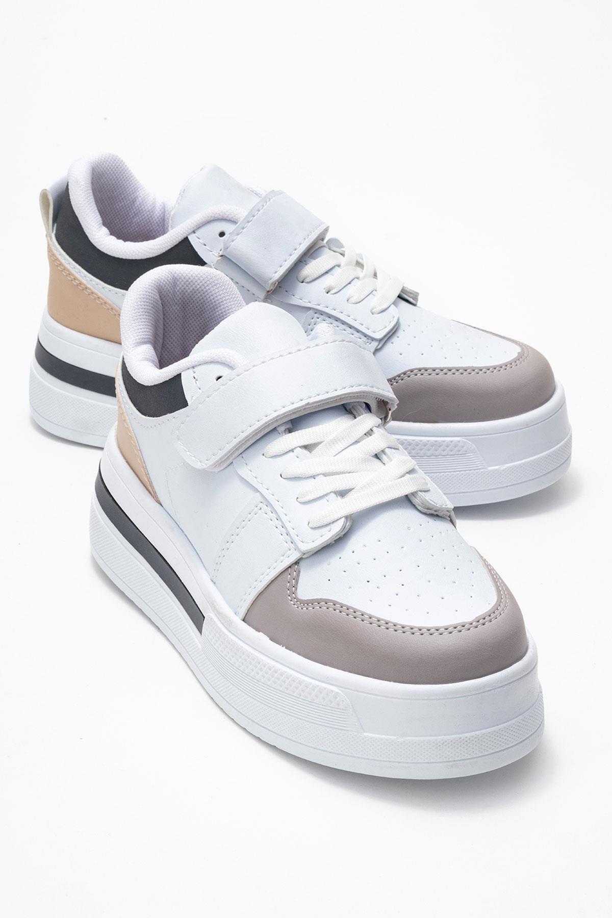 Cırtlı Kadın Spor Ayakkabı BEYAZ LACİ - Görsel 2