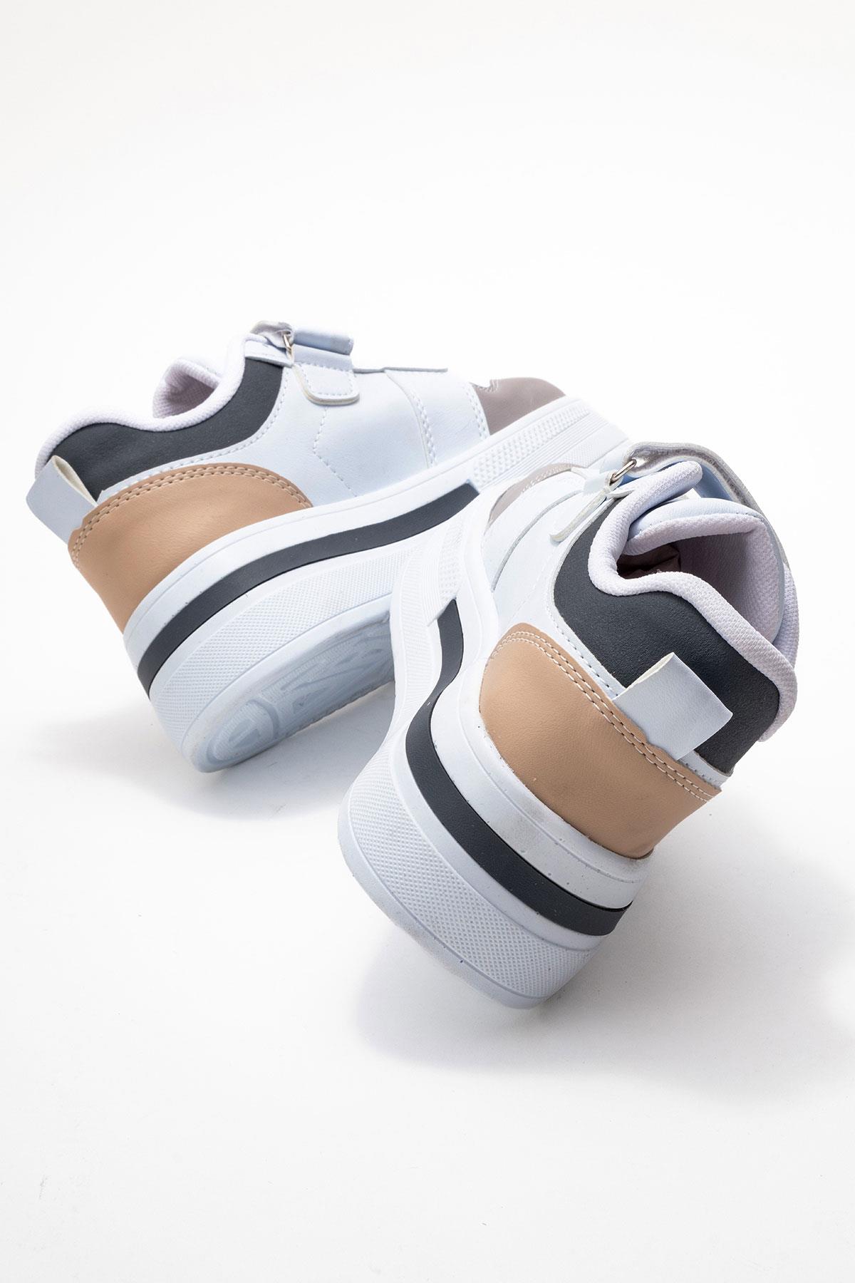 Cırtlı Kadın Spor Ayakkabı BEYAZ LACİ - Görsel 5