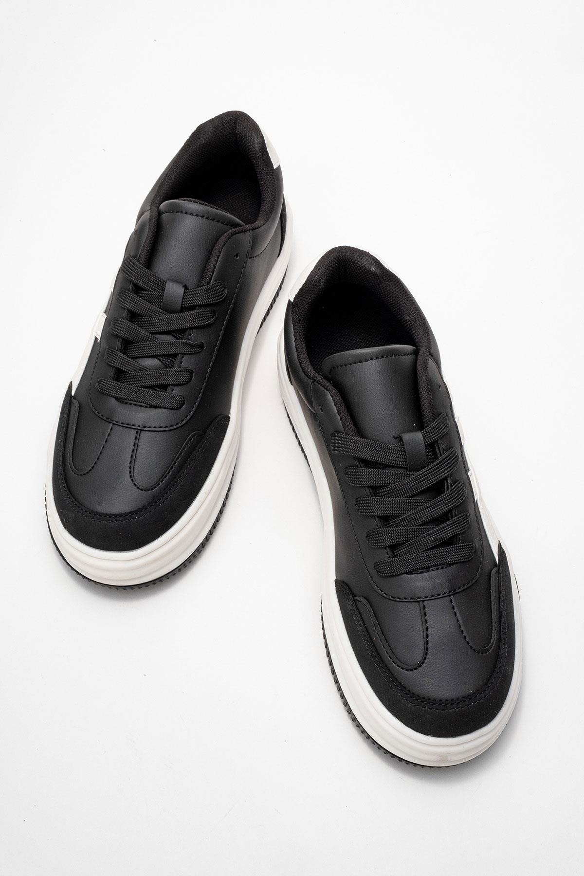 Kadın Spor Ayakkabı; SİYAH BEYAZ - Görsel 6