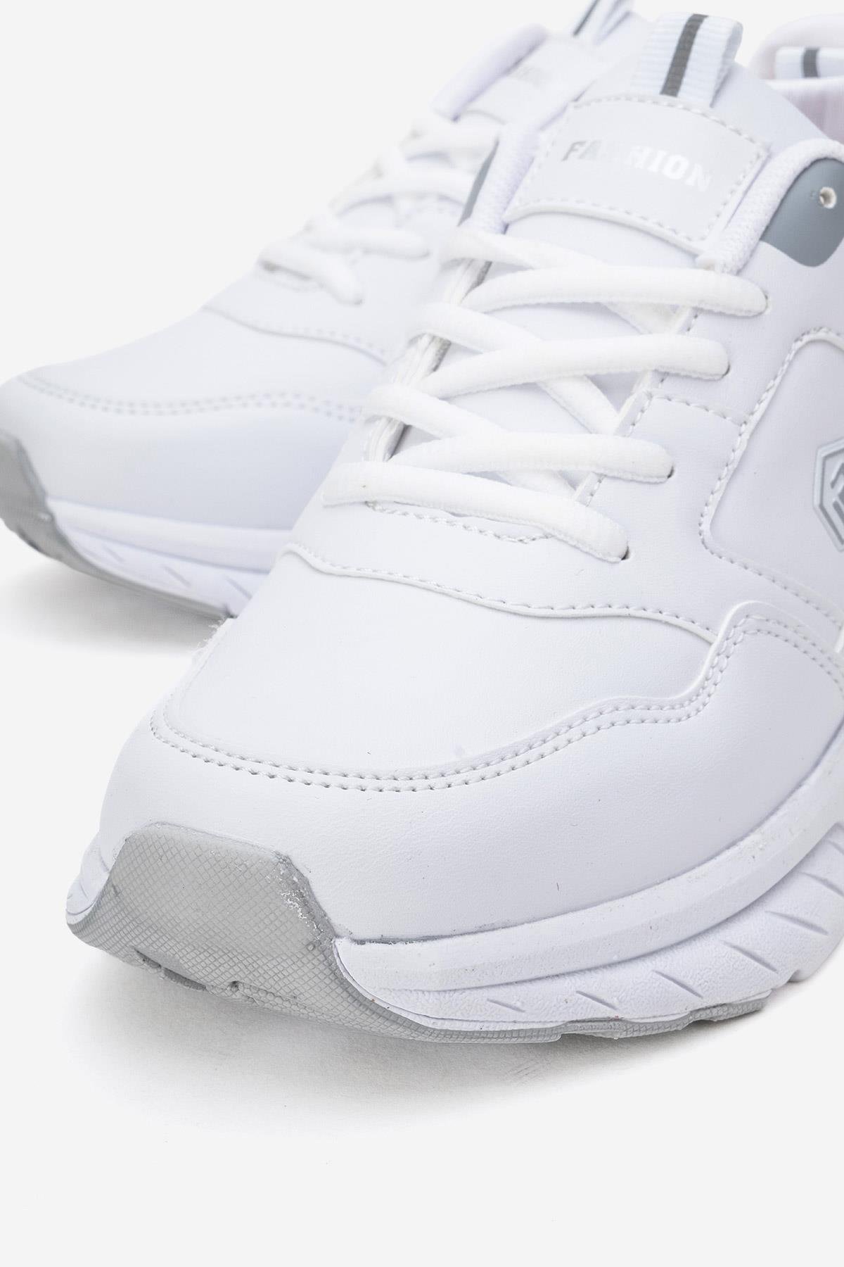 Kadın Spor Ayakkabı; BEYAZ GRİ - Görsel 4