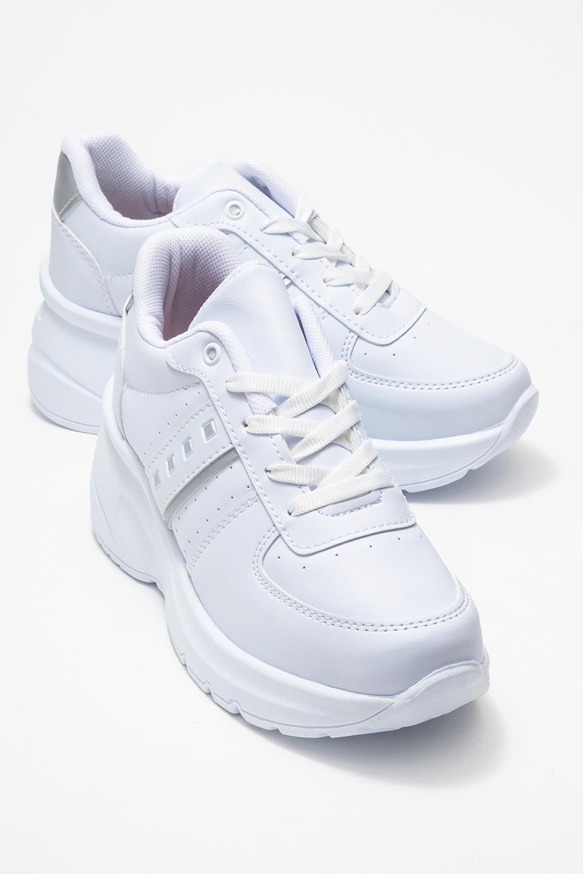 Kadın Spor Ayakkabı; BEYAZ GÜMÜŞ - Görsel 2