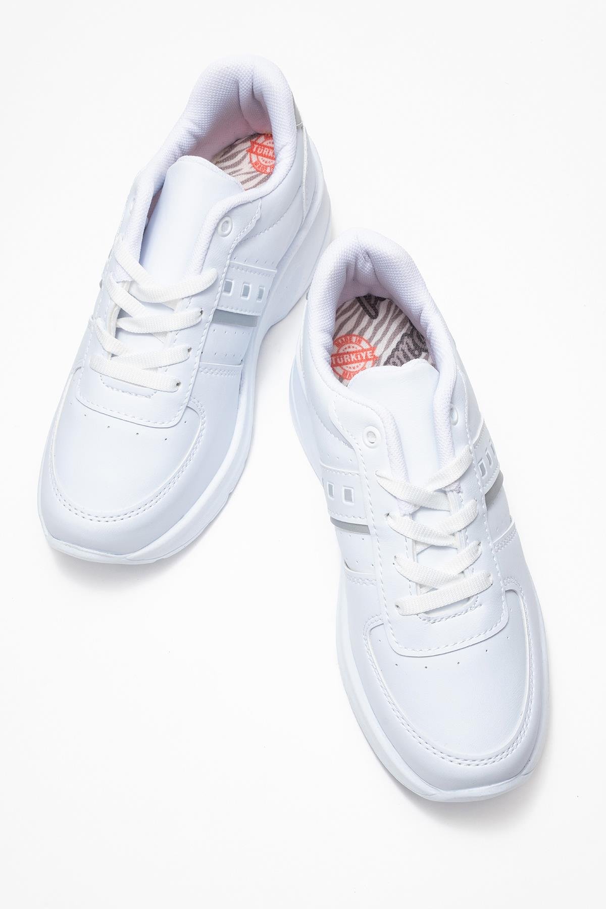 Kadın Spor Ayakkabı; BEYAZ GÜMÜŞ - Görsel 6