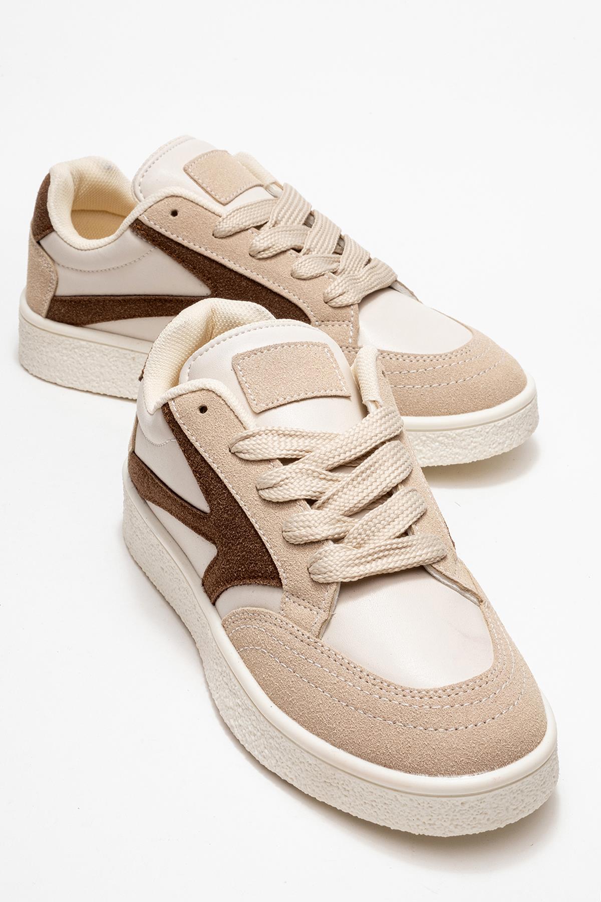 Kadın Anorak Spor Ayakkabı BEJ KAHVE - Görsel 2