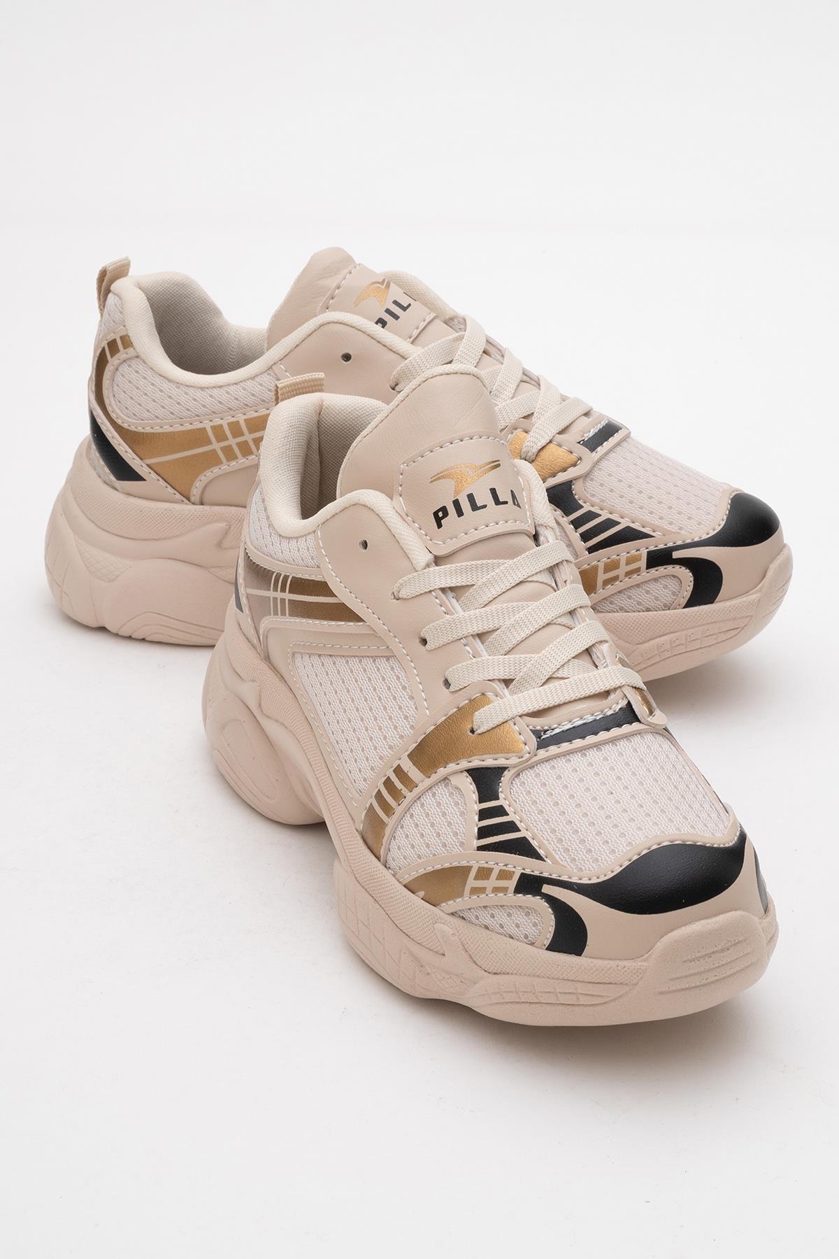 Anorak Kadın Spor Ayakkabı BEJ ALTIN - Görsel 2