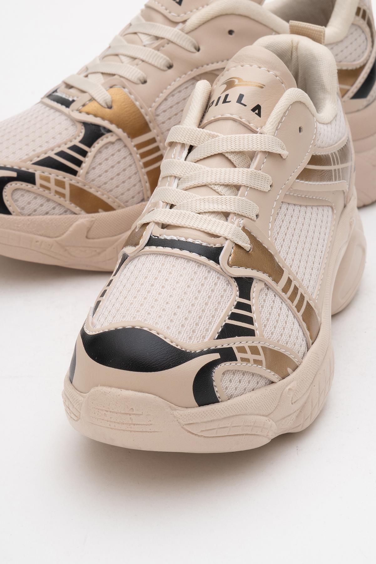 Anorak Kadın Spor Ayakkabı BEJ ALTIN - Görsel 4