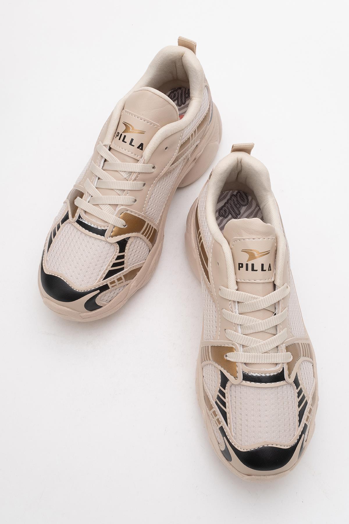 Anorak Kadın Spor Ayakkabı BEJ ALTIN - Görsel 6