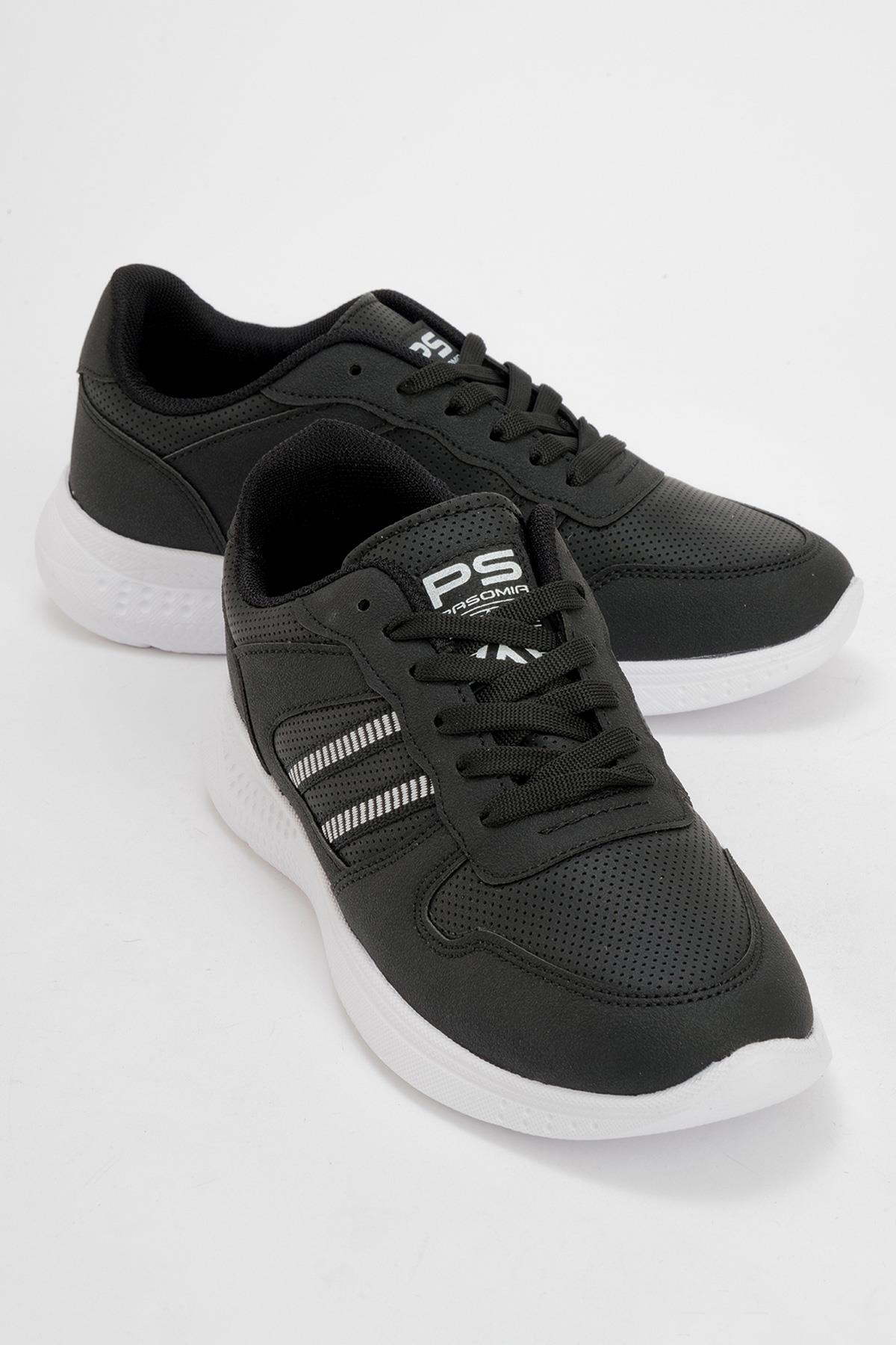 Kadın Spor Ayakkabı SİYAH BEYAZ - Görsel 2