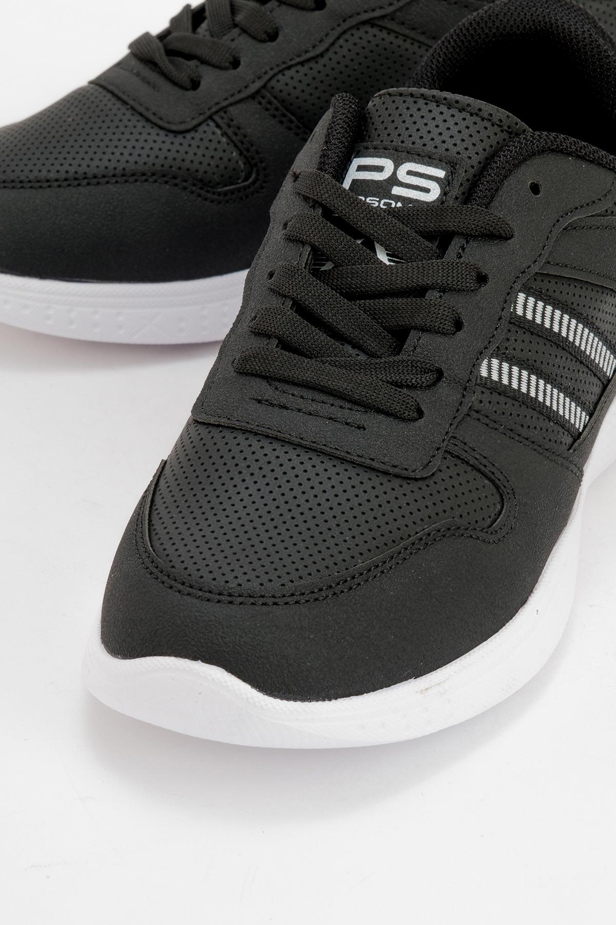 Kadın Spor Ayakkabı SİYAH BEYAZ - Görsel 4