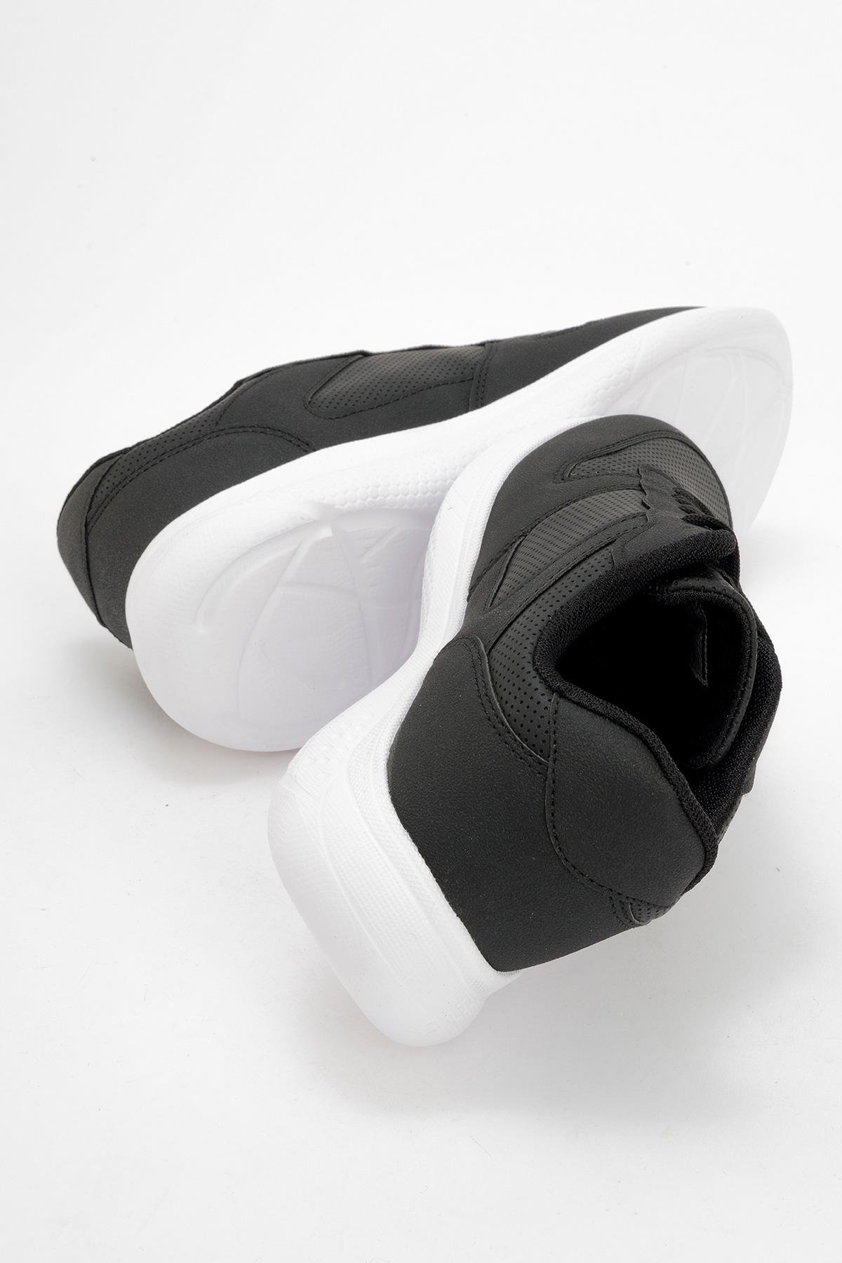 Kadın Spor Ayakkabı SİYAH BEYAZ - Görsel 5