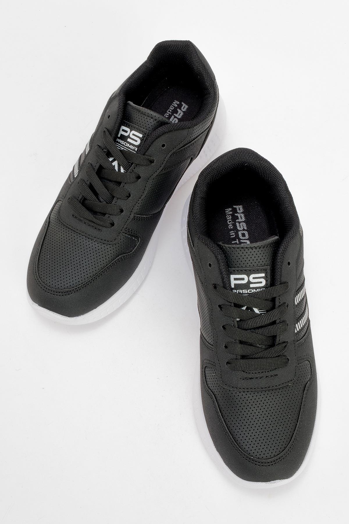 Kadın Spor Ayakkabı SİYAH BEYAZ - Görsel 6