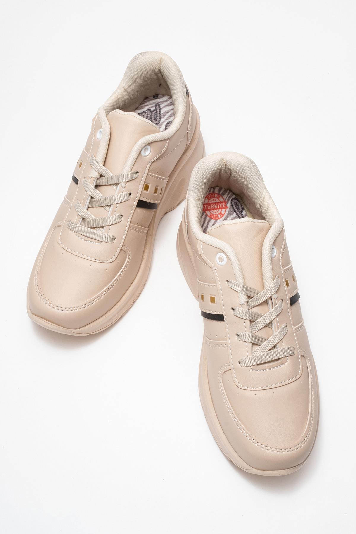 Kadın Spor Ayakkabı; BEJ - Görsel 6