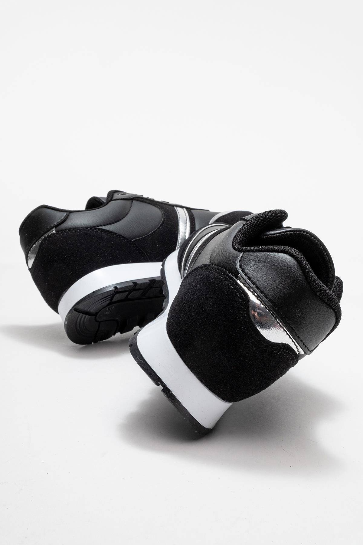 Bağcıklı Kadın Spor Ayakkabı ; SİYAH - Görsel 5