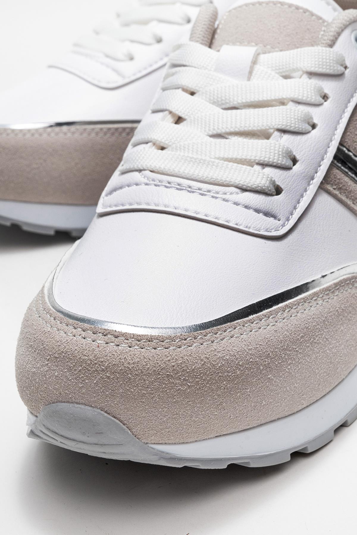 Bağcıklı Kadın Spor Ayakkabı ; BEYAZ - Görsel 4