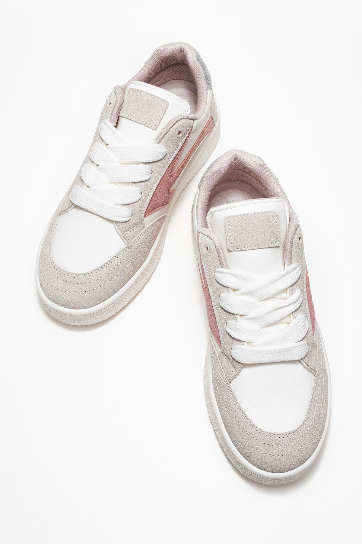 Kadın Anorak Spor Ayakkabı BEYAZ PEMBE MAVİ - Görsel 6