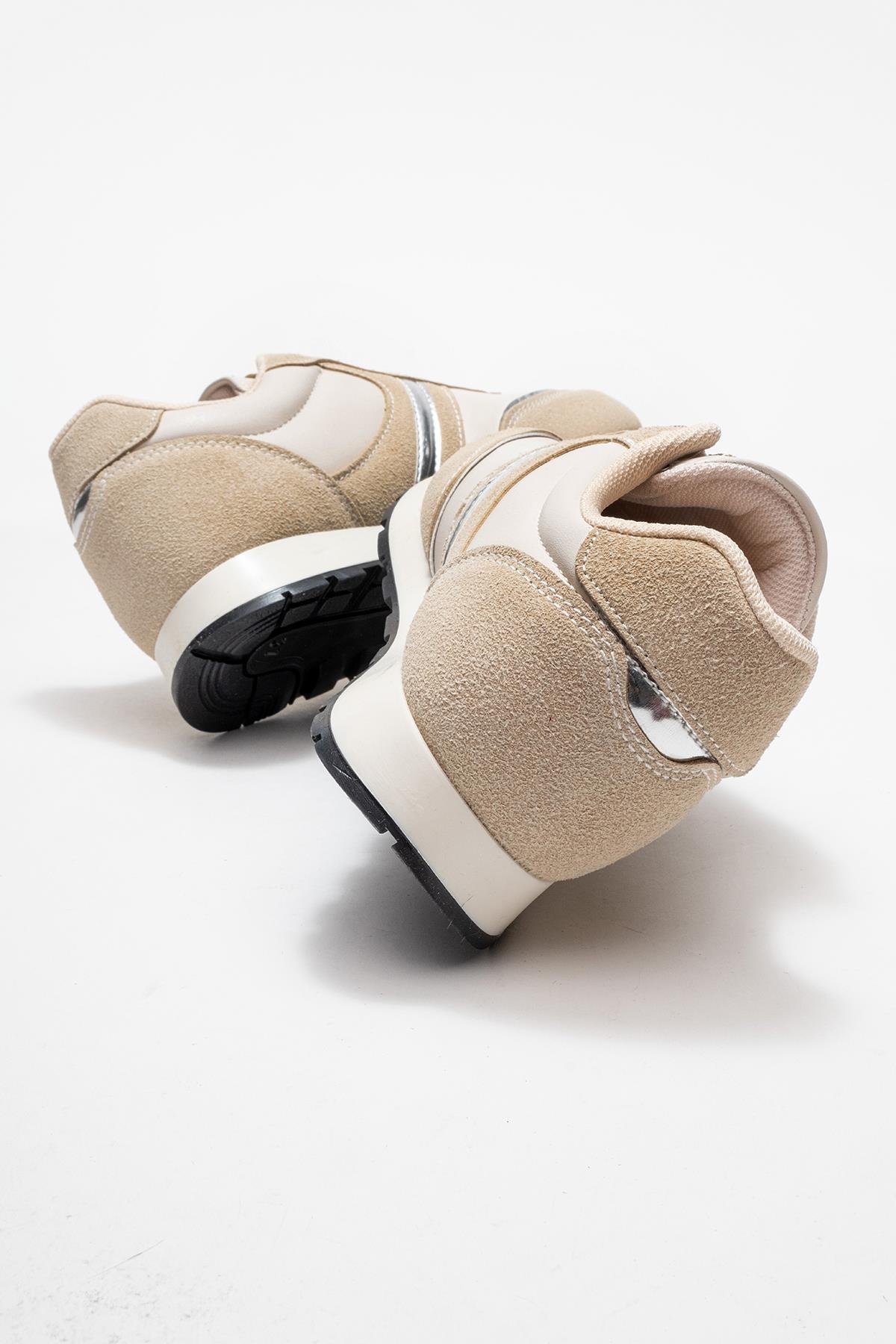 Bağcıklı Kadın Spor Ayakkabı ; BEJ - Görsel 5