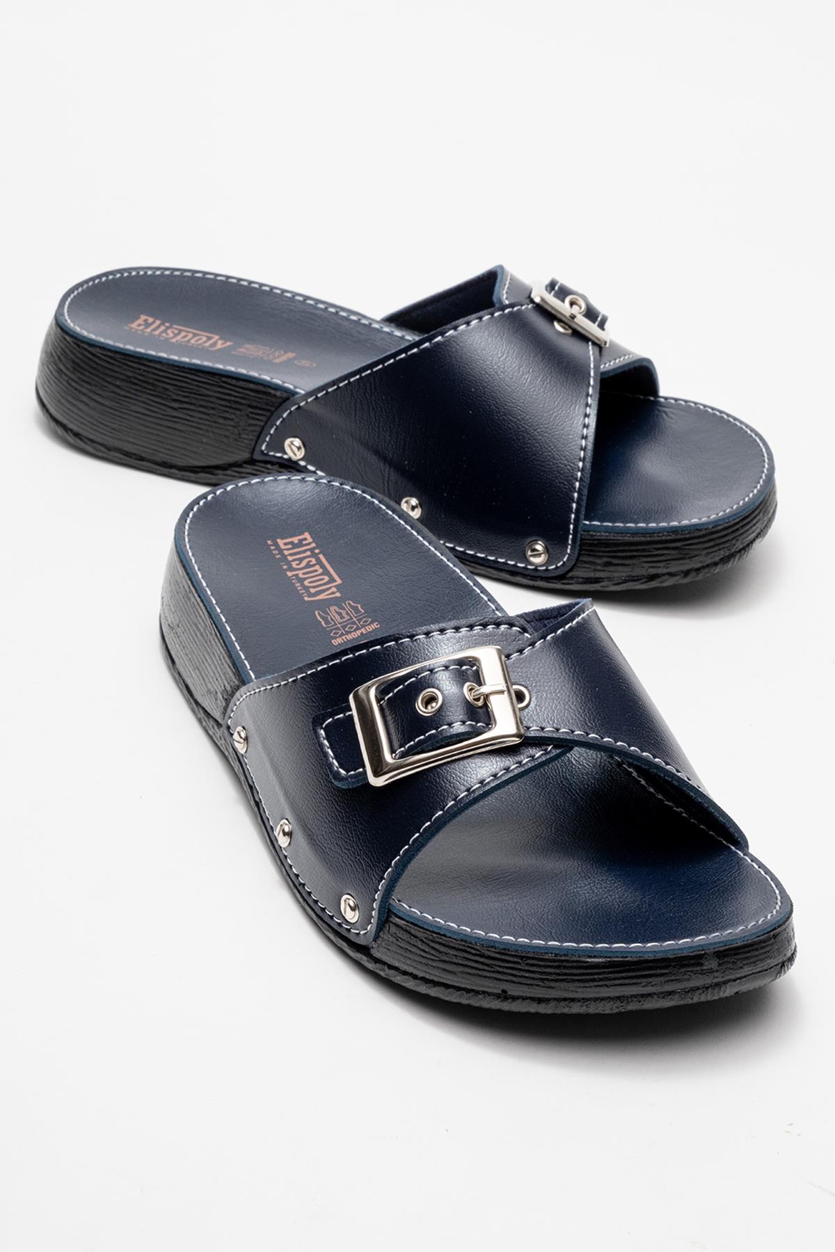 Tek Tokalı Kemerli Kadın Terlik LACİ - Görsel 2