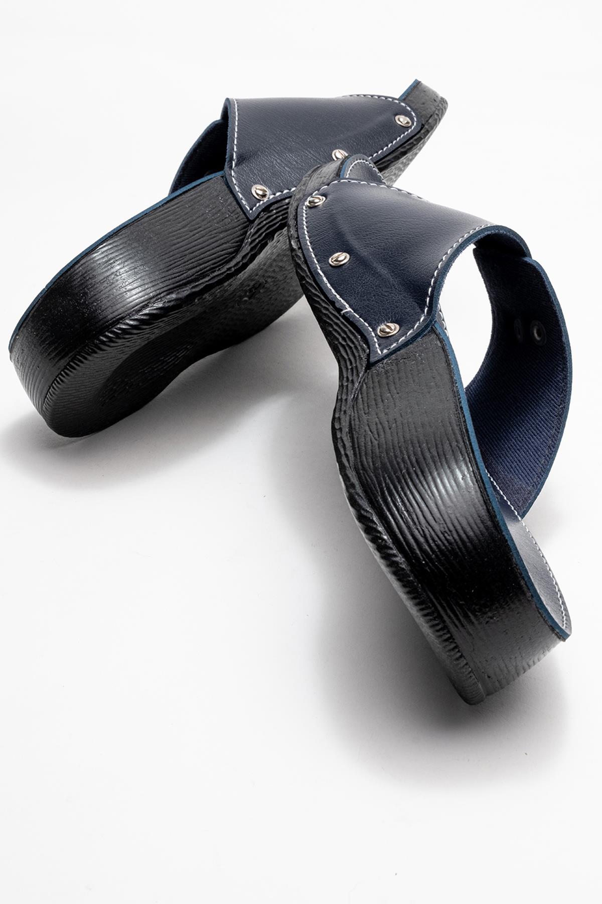 Tek Tokalı Kemerli Kadın Terlik LACİ - Görsel 5