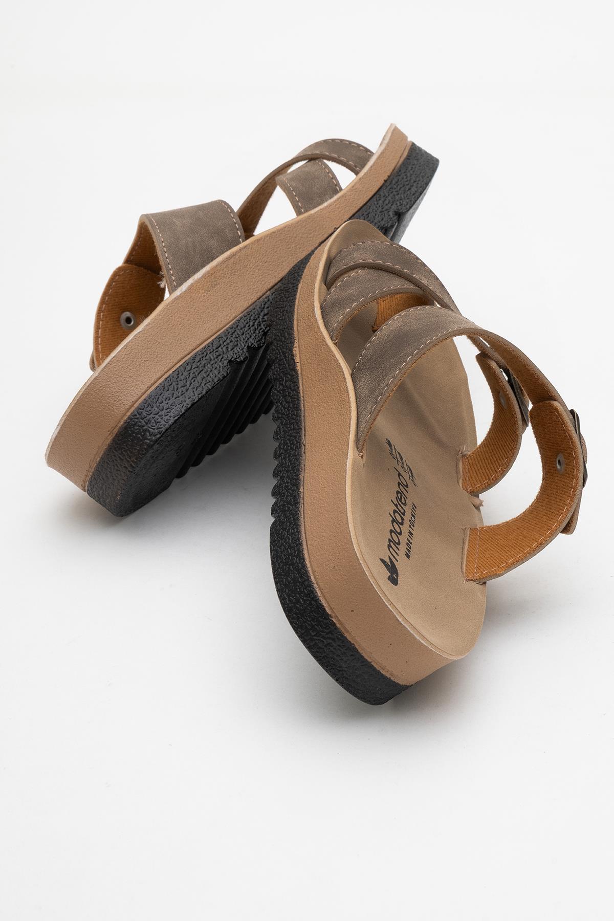 Kadın Baş Parmak Arası Terlik VİZON MAT - Görsel 7