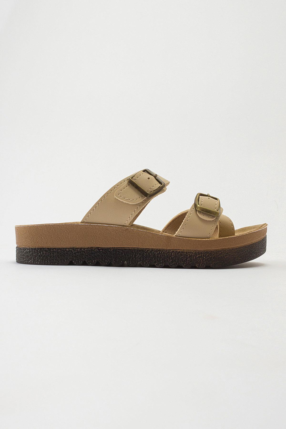 Kadın Baş Parmak Arası Terlik BEJ CİLT - Görsel 3