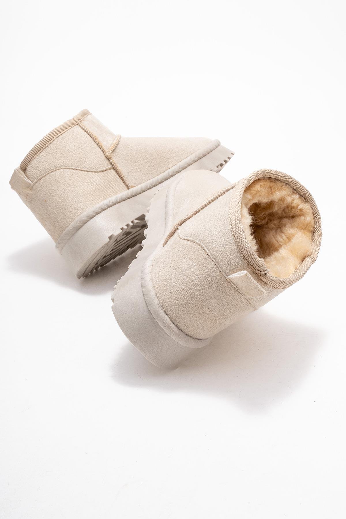 Alçak Tabanlı Mini Bot BEJ - Görsel 5