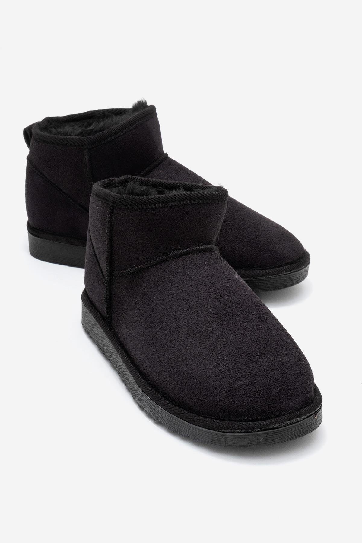 İnce Tabanlı Mini Bot SİYAH - Görsel 2