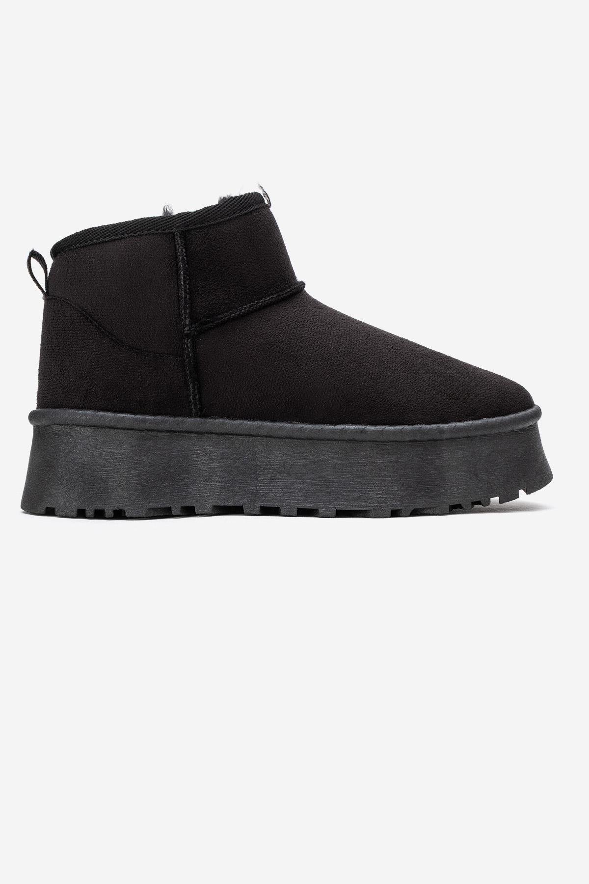 Yüksek Tabanlı Mini Bot SİYAH - Görsel 3