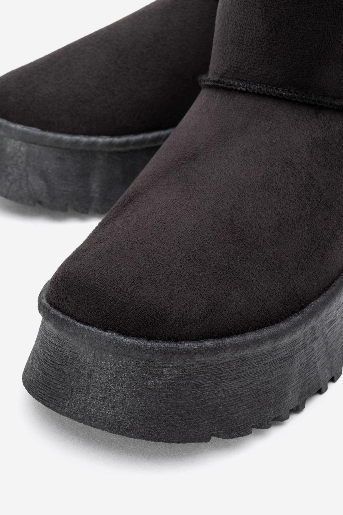 Yüksek Tabanlı Mini Bot SİYAH - Görsel 4