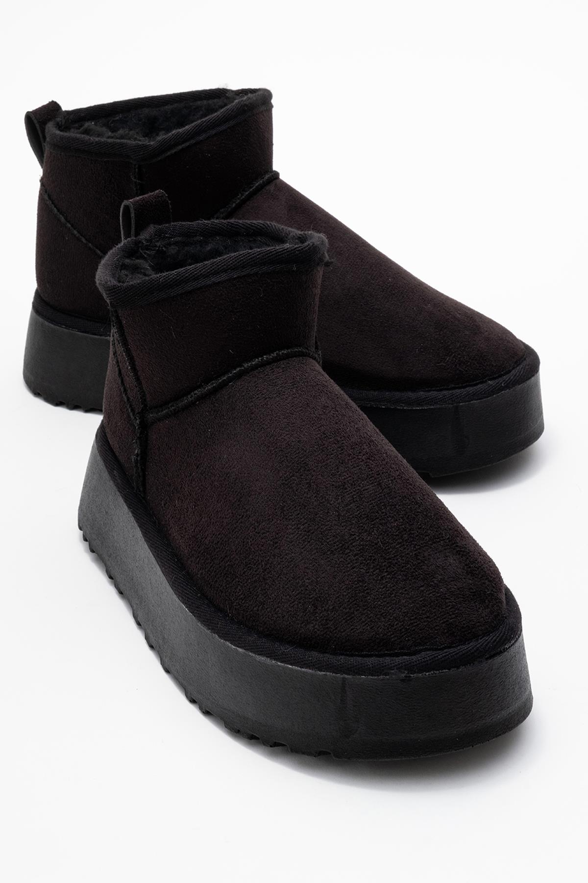 Yüksek Tabanlı Mini Bot SİYAH - Görsel 2