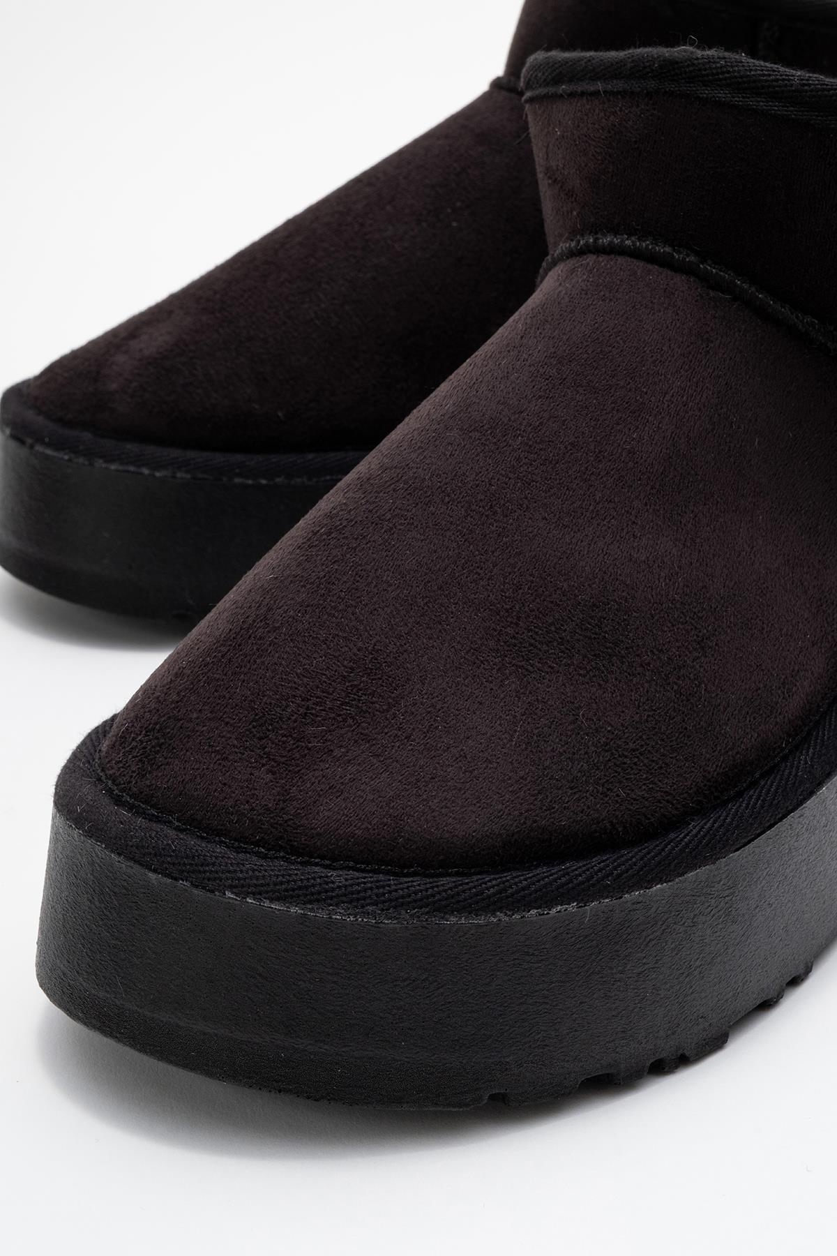 Yüksek Tabanlı Mini Bot SİYAH - Görsel 4