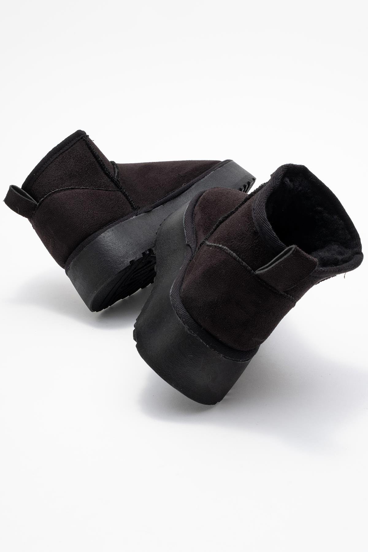 Yüksek Tabanlı Mini Bot SİYAH - Görsel 5